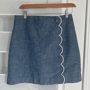 J. Crew scallop skirt